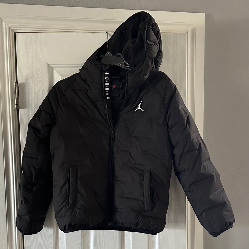 Jordan Hooded Black puffer boys Jacket
